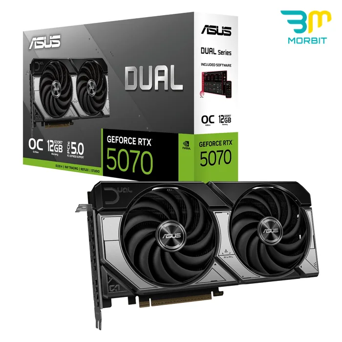 Dual RTX 5070 12GB - تصویر شاخص کارت گرافیک درحدنو ASUS Dual RTX 5070 12GB