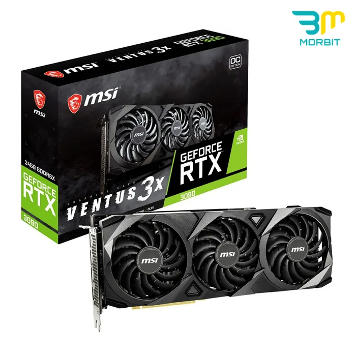 MSI Ventus 3X RTX 3090 24GB - تصویر شاخص کارت گرافیک درحدنو MSI Ventus 3X RTX 3090 24GB