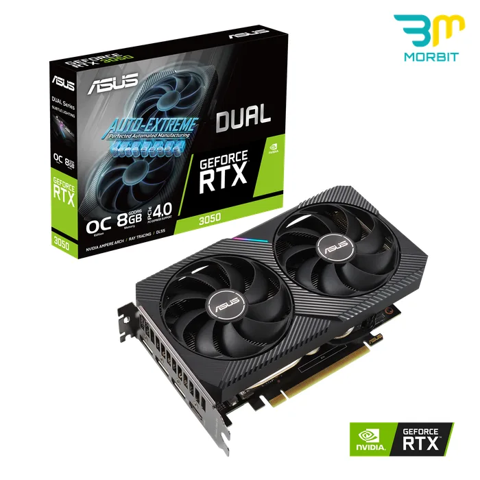 ASUS Dual RTX 3050 8GB - تصویر شاخص کارت گرافیک درحدنو ASUS Dual RTX 3050 8GB