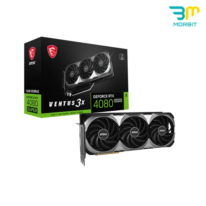 Ventus 3X RTX 4080 SUPER 16GB - تصویر شاخص کارت گرافیک درحدنو MSI Ventus 3X RTX 4080 SUPER 16GB