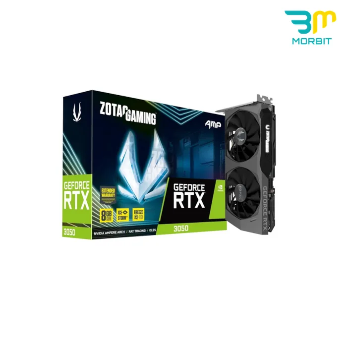 ZOTAC AMP RTX 3050 8GB - تصویر شاخص کارت گرافیک درحدنو ZOTAC AMP RTX 3050 8GB