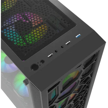 کیس اسمبل شده گیمینگ Ryzen 5 7500F RX 5700 XT | انتخاب اقتصادی برای Full HD و 1440p کیس اسمبل شده Ryzen 5 7500F RX 5700 XT - تصویر گالری 2