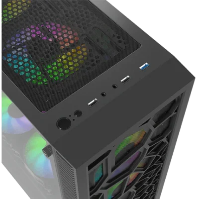 کیس اسمبل شده گیمینگ Ryzen 5 7500F RX 5700 XT | انتخاب اقتصادی برای Full HD و 1440p کیس اسمبل شده Ryzen 5 7500F RX 5700 XT - تصویر گالری 2