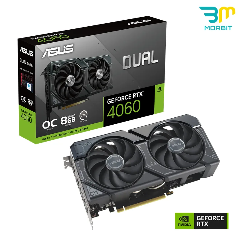 ASUS Dual RTX 4060 8GB - تصویر شاخص کارت گرافیک درحدنو ASUS Dual RTX 4060 8GB